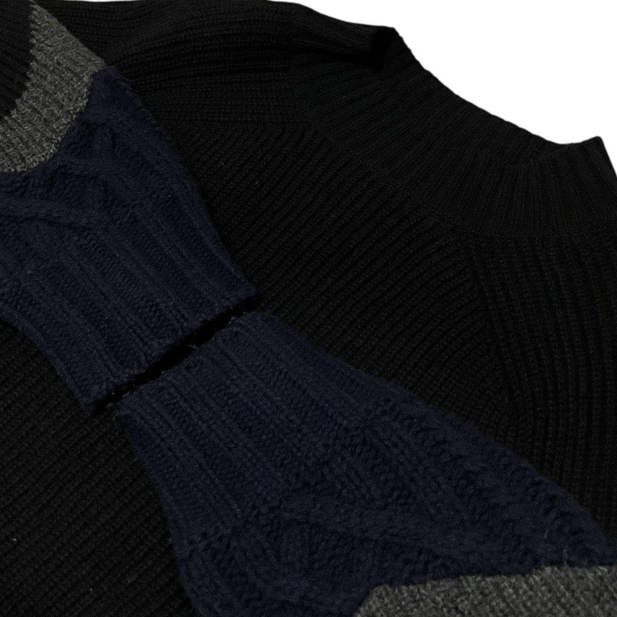 【LAMBSWOOL PULLOVER】アシンメトリーニット19-02123M