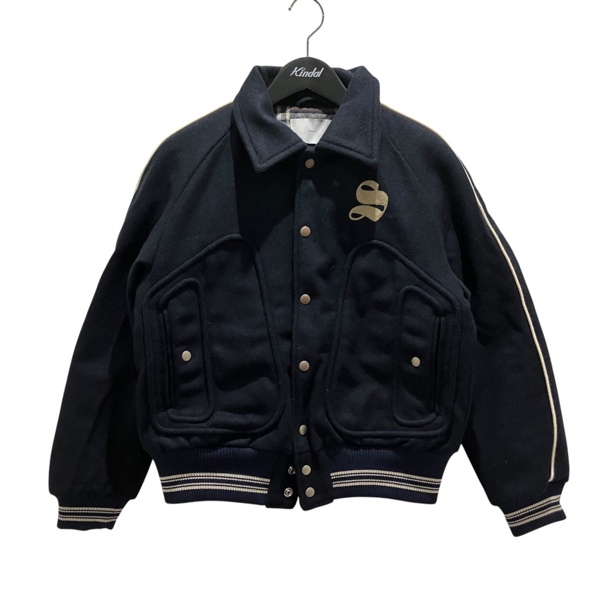 【WOOL MELTON STADIUM JACKET】ウールメルトンスタジアムジャケット2411300203