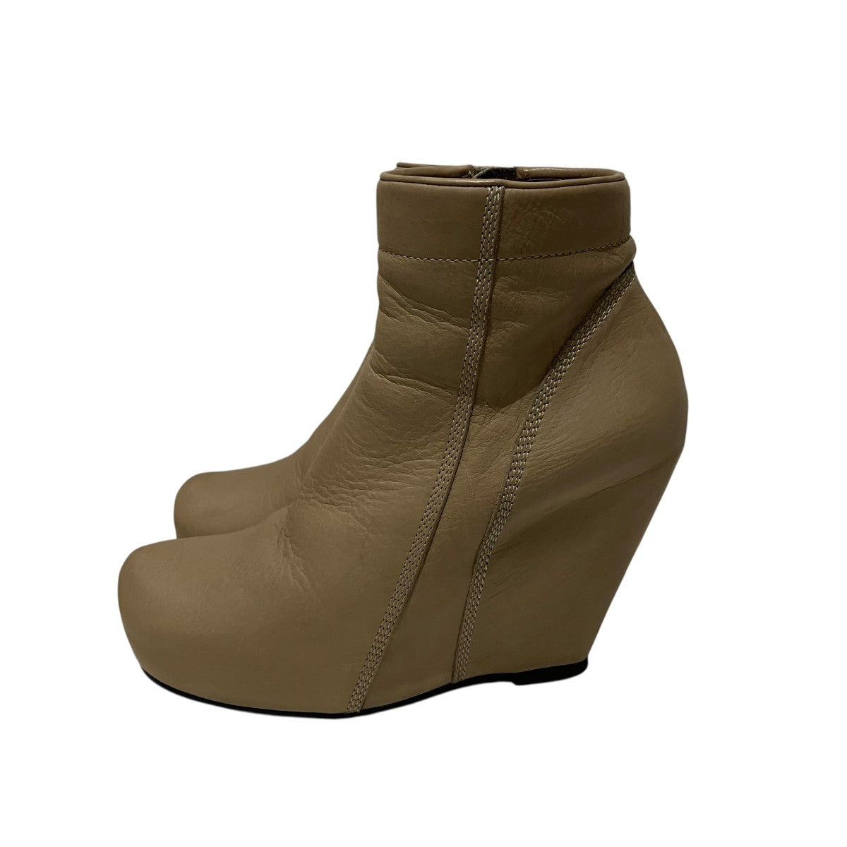 RICK OWENS ウェッジソールショートブーツ 古着・中古-3枚目のアイテム画像