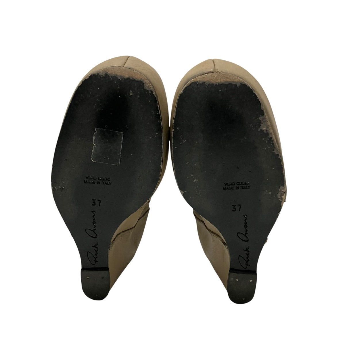 RICK OWENS ウェッジソールショートブーツ 古着・中古-6枚目のアイテム画像