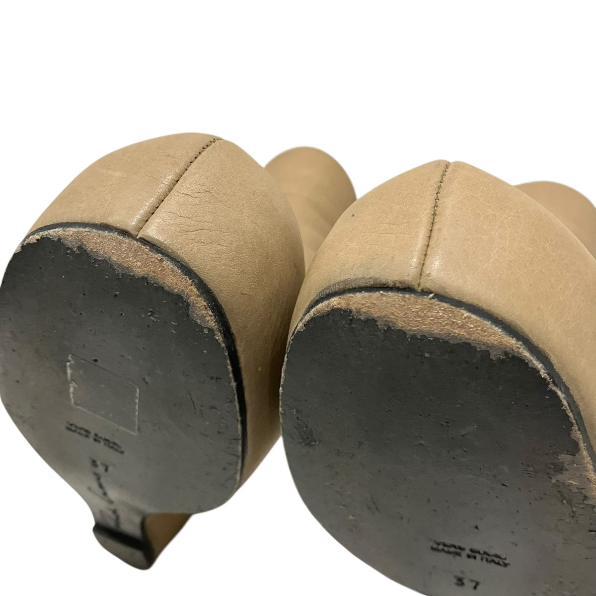 RICK OWENS ウェッジソールショートブーツ 古着・中古-7枚目のアイテム画像