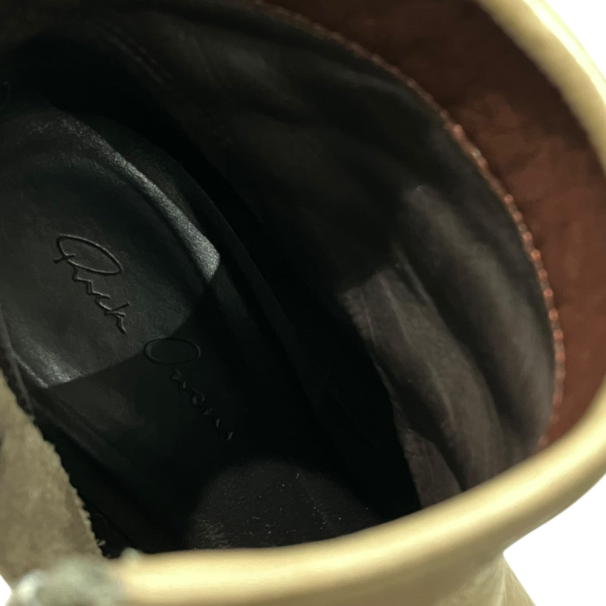 RICK OWENS ウェッジソールショートブーツ 古着・中古-8枚目のアイテム画像