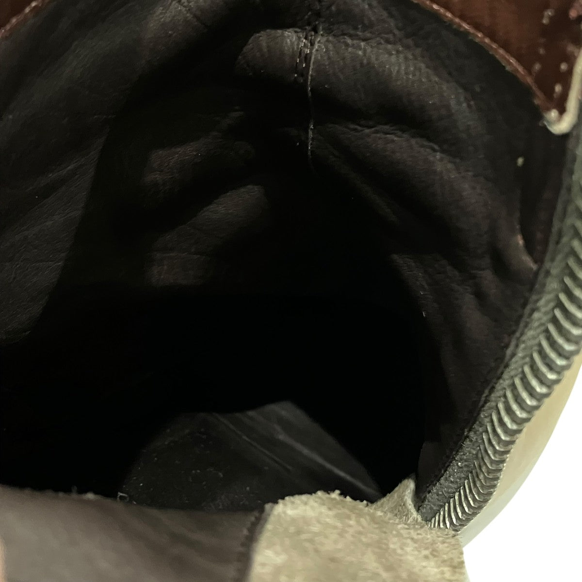 RICK OWENS ウェッジソールショートブーツ 古着・中古-9枚目のアイテム画像
