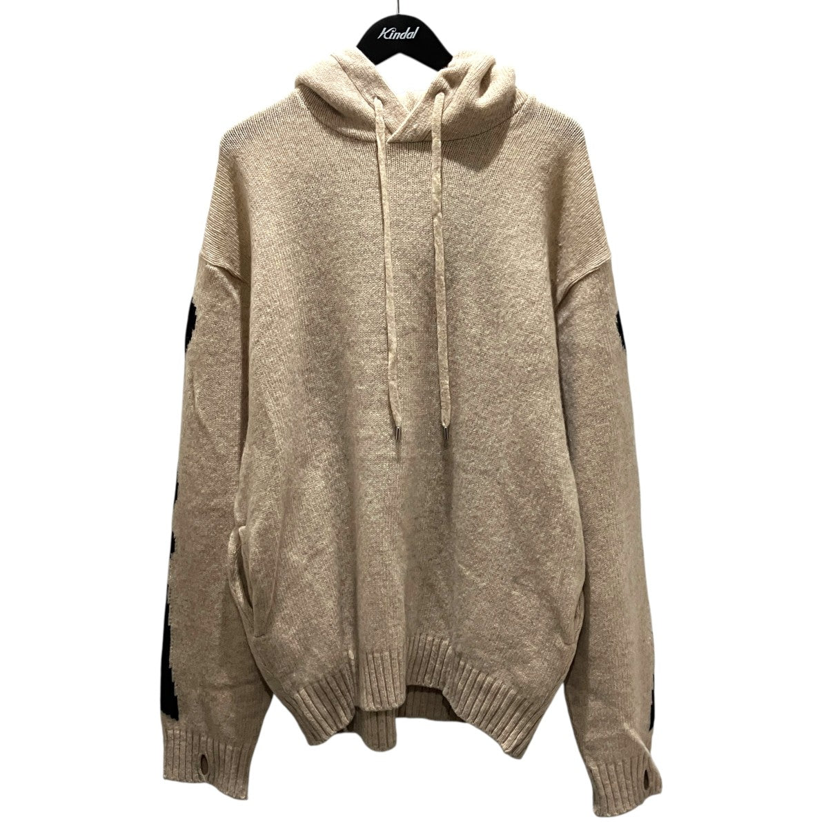 【5G BONE HOOD SWEATER】ニットパーカーK241OKN079