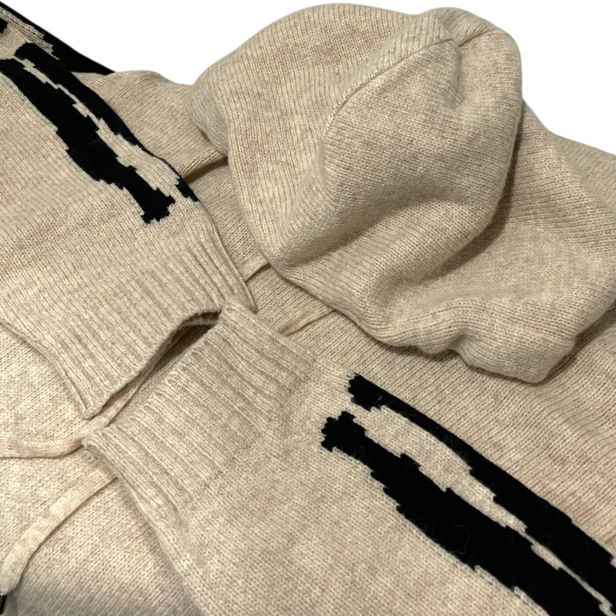 【5G BONE HOOD SWEATER】ニットパーカーK241OKN079