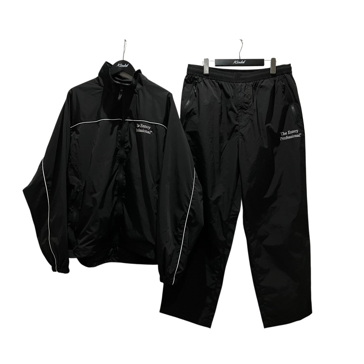 ENNOY PIPING NYLON TRACK PANTS Mサイズ Ennoy PIPING NYLON TRACK PANTS Mナイロンパンツ ブラック Mサイズ