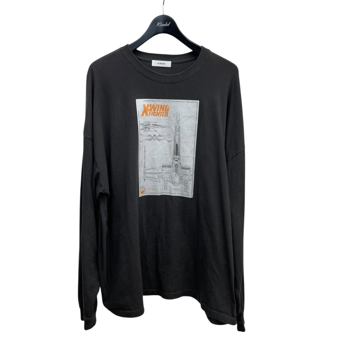 AMERI BLACK LS TEE長袖カットソー0224203211230 古着・中古-1枚目のアイテム画像