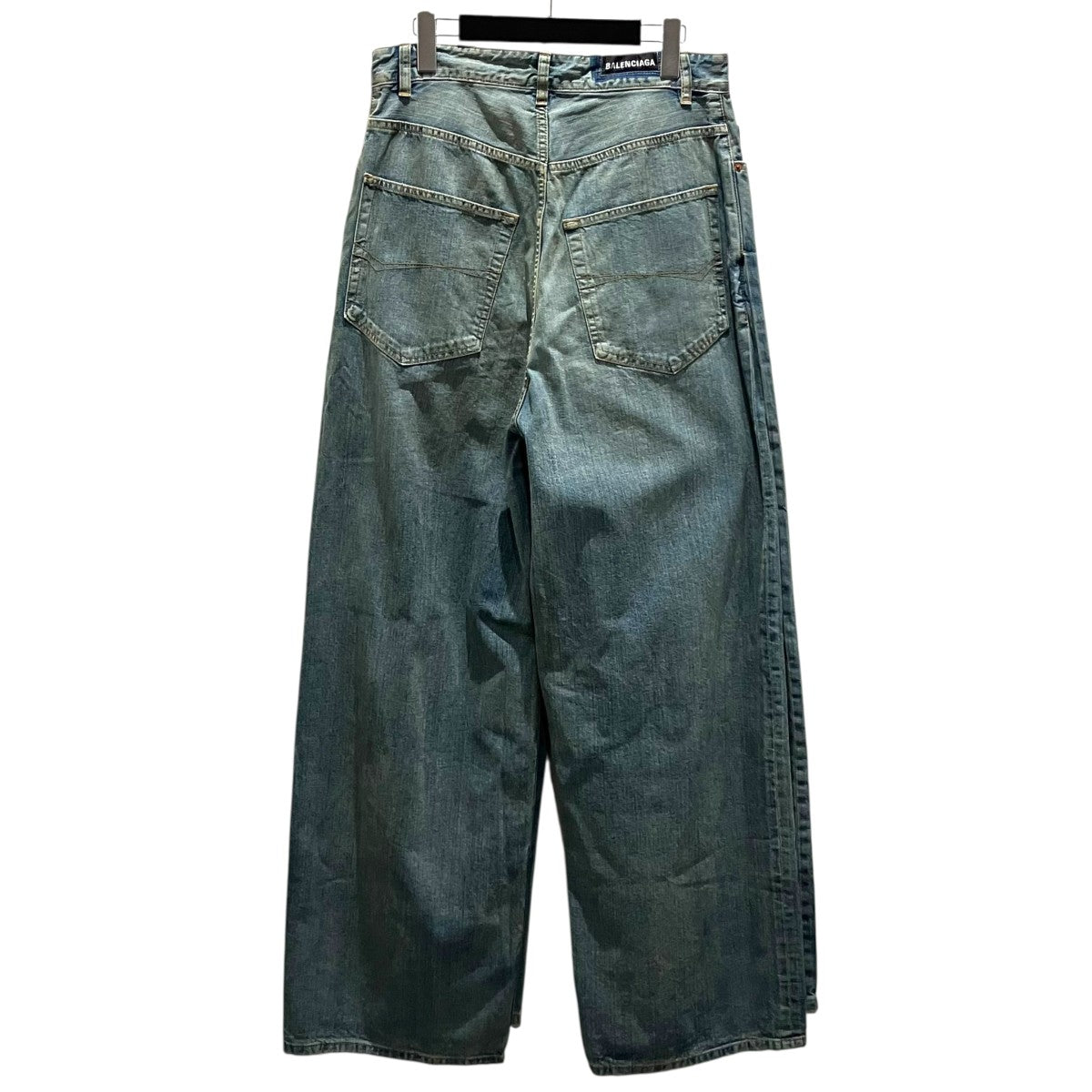 BALENCIAGA 【DOUBLE FRONT WIDE LEG JEANS】デニムパンツ767979 古着・中古-2枚目のアイテム画像