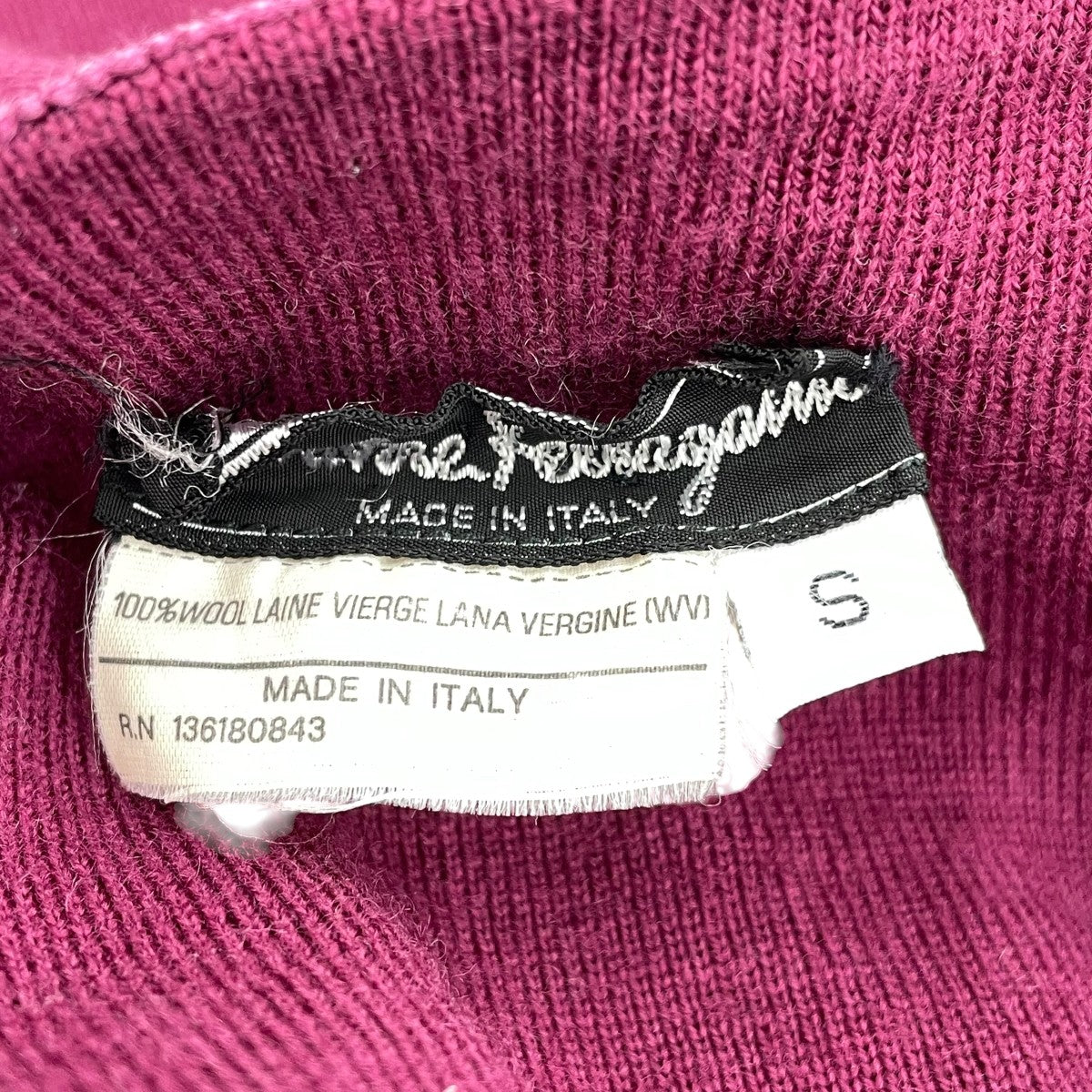 Salvatore Ferragamo Vネックカーディガン136180843 古着・中古-5枚目のアイテム画像
