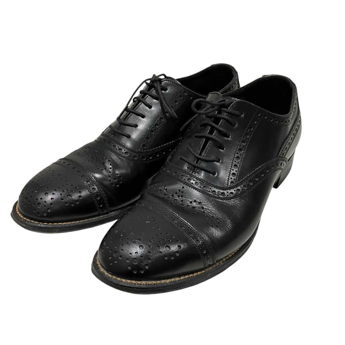 foot the coacher セミブローグレザーシューズ 古着・中古-1枚目のアイテム画像
