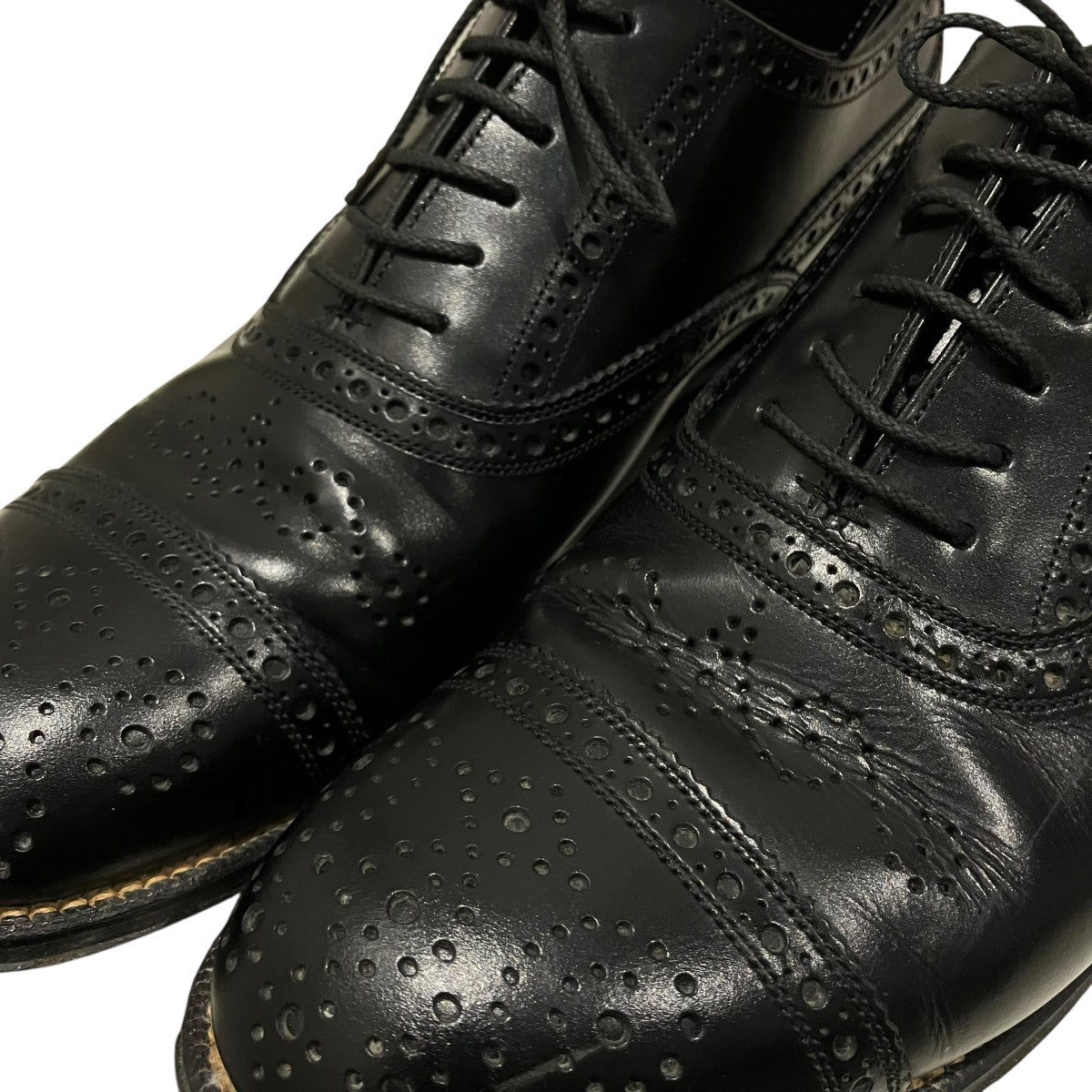 foot the coacher セミブローグレザーシューズ 古着・中古-7枚目のアイテム画像