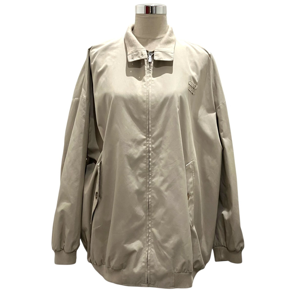 miumiu 【パナマコットンブルゾン】ジップコートML1267 古着・中古-1枚目のアイテム画像