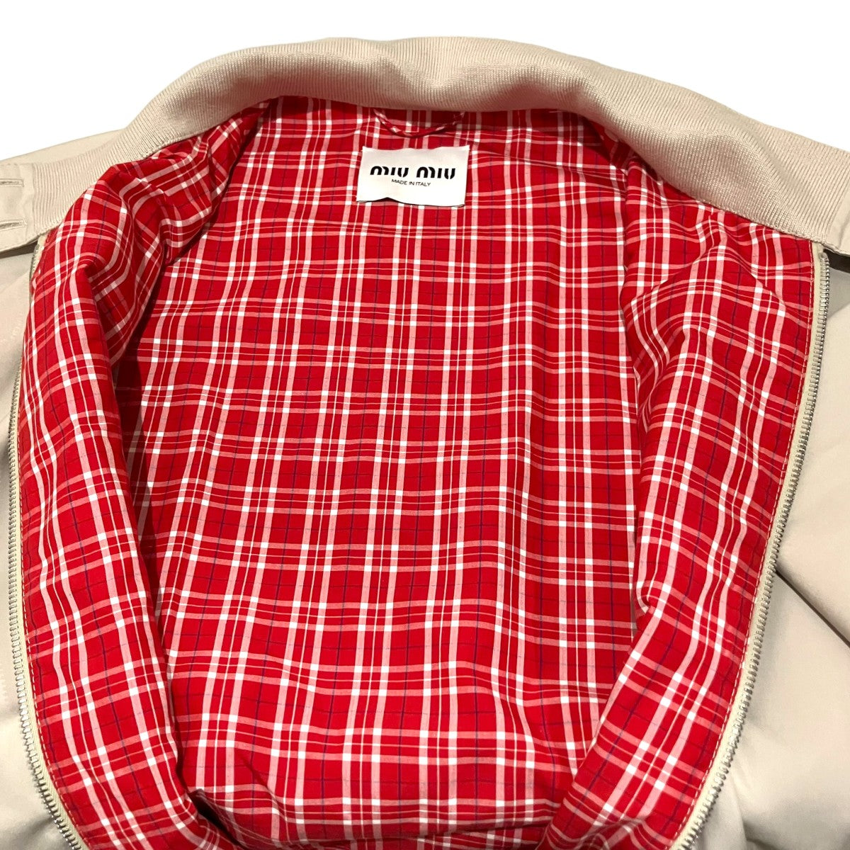 miumiu 【パナマコットンブルゾン】ジップコートML1267 古着・中古-7枚目のアイテム画像