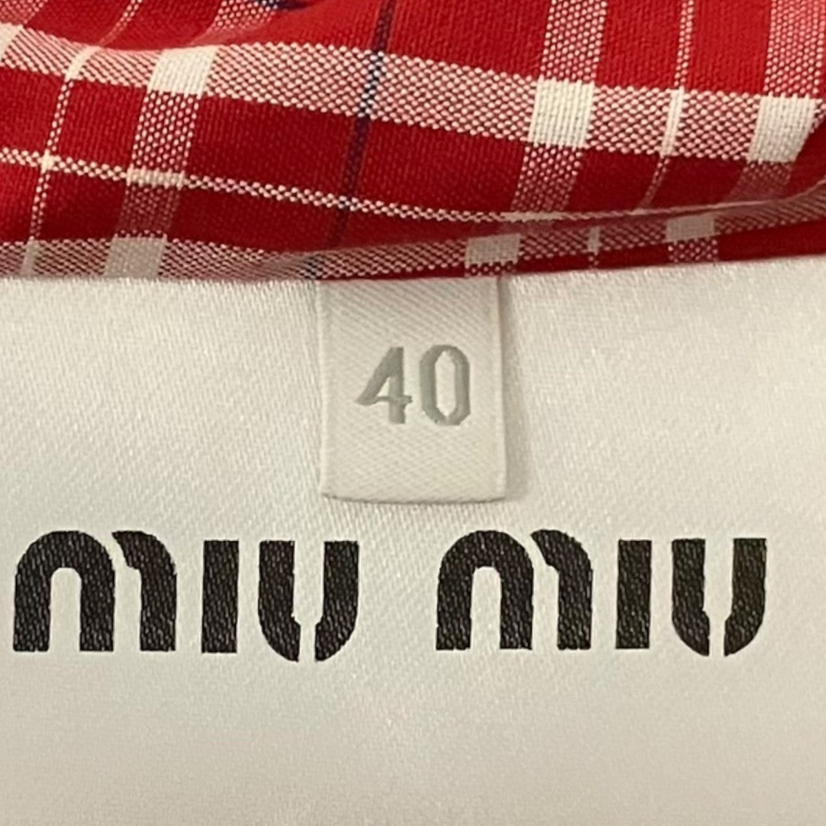 miumiu 【パナマコットンブルゾン】ジップコートML1267 古着・中古-8枚目のアイテム画像