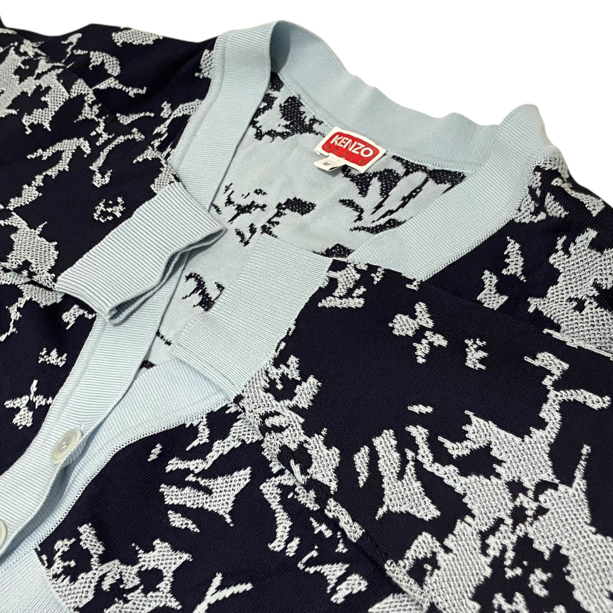 KENZO 【’FLOWER CAMO’ Cropped Cardigan】カモ柄カーディガンFE52CA4553CG 古着・中古-6枚目のアイテム画像