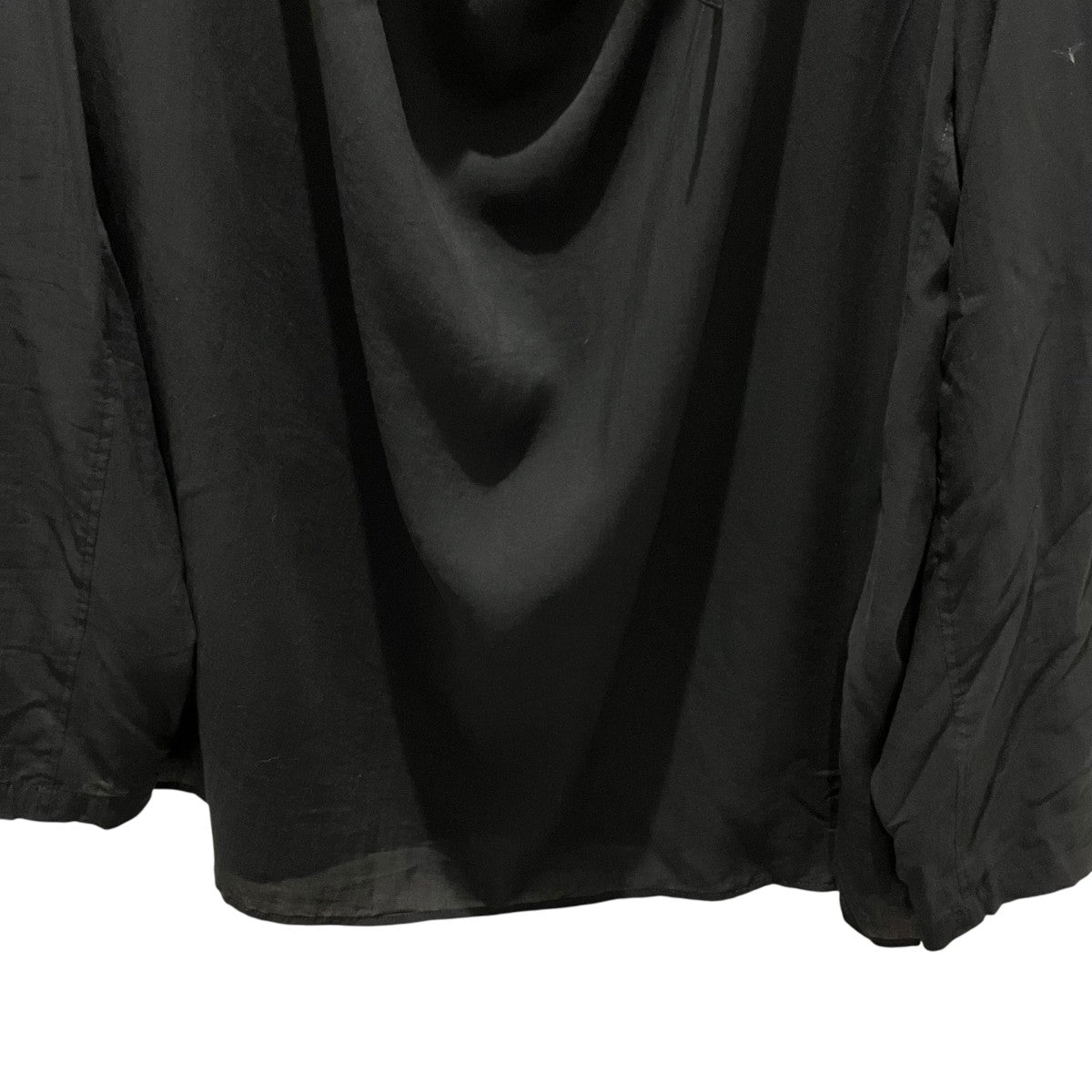 Yohji Yamamoto pour homme 【CELLLOSEL AWN DRAPE PULLOVER BLOUSE】ドレーププルオーバーブラウスHM-B03-200 古着・中古-4枚目のアイテム画像