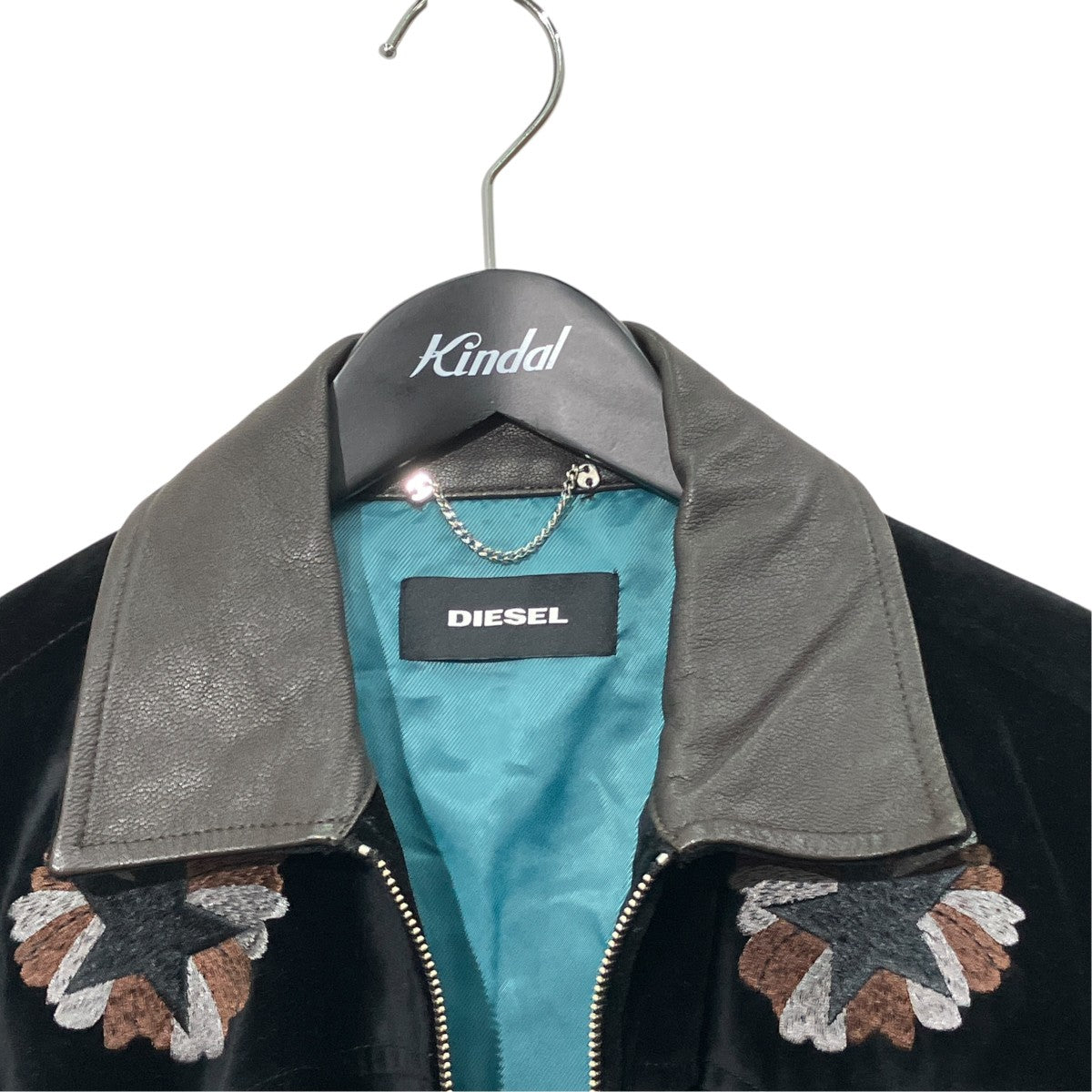 DIESEL ベロアボンバージャケット 古着・中古-3枚目のアイテム画像