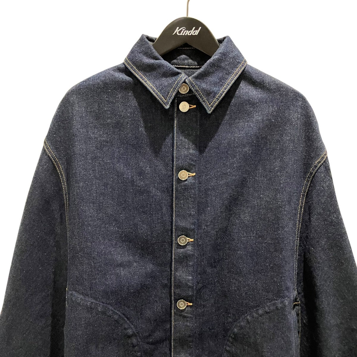ALAIA デニムケープAA9M02953T537 古着・中古-3枚目のアイテム画像