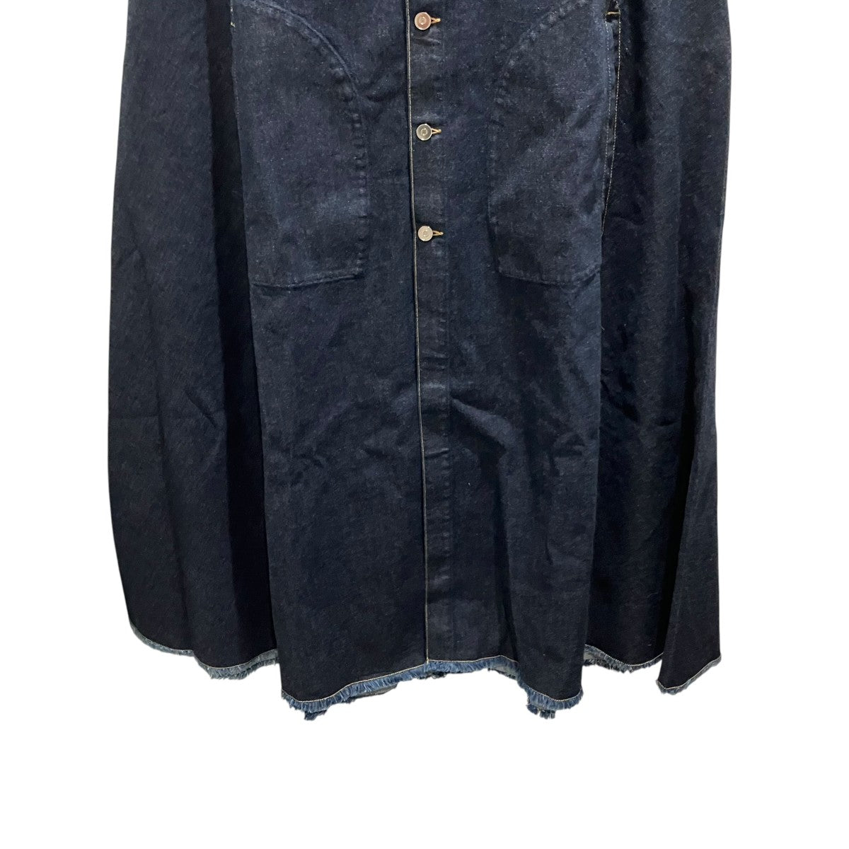 ALAIA デニムケープAA9M02953T537 古着・中古-4枚目のアイテム画像