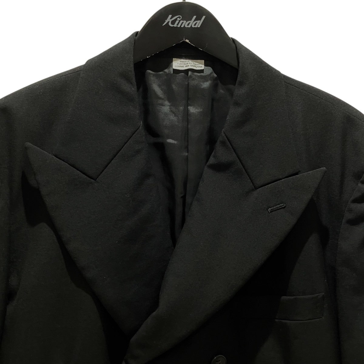 COMME des GARCONS HOMME PLUS 21SSウールギャバダブルテーラードジャケットPG-J066 古着・中古-3枚目のアイテム画像