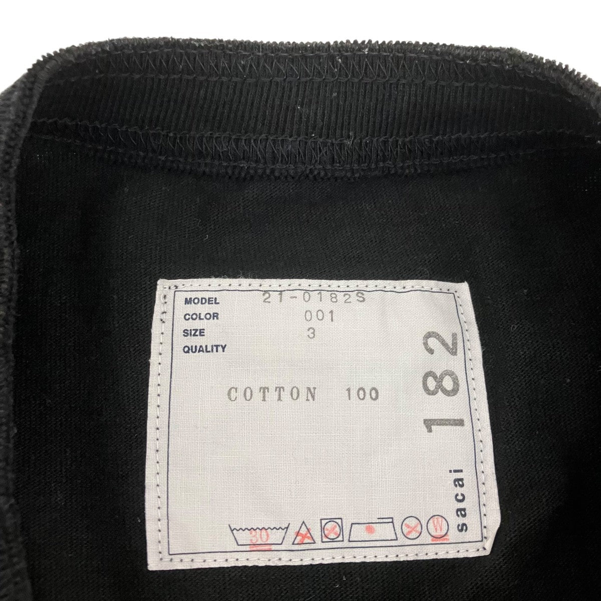 sacai 半袖Tシャツ21-0182S 古着・中古-5枚目のアイテム画像