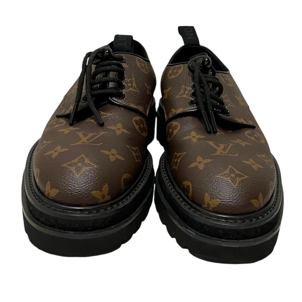 LOUIS VUITTON 【LVブラックアイスライン】モノグラムレザーシューズ1A8JE2 古着・中古-2枚目のアイテム画像
