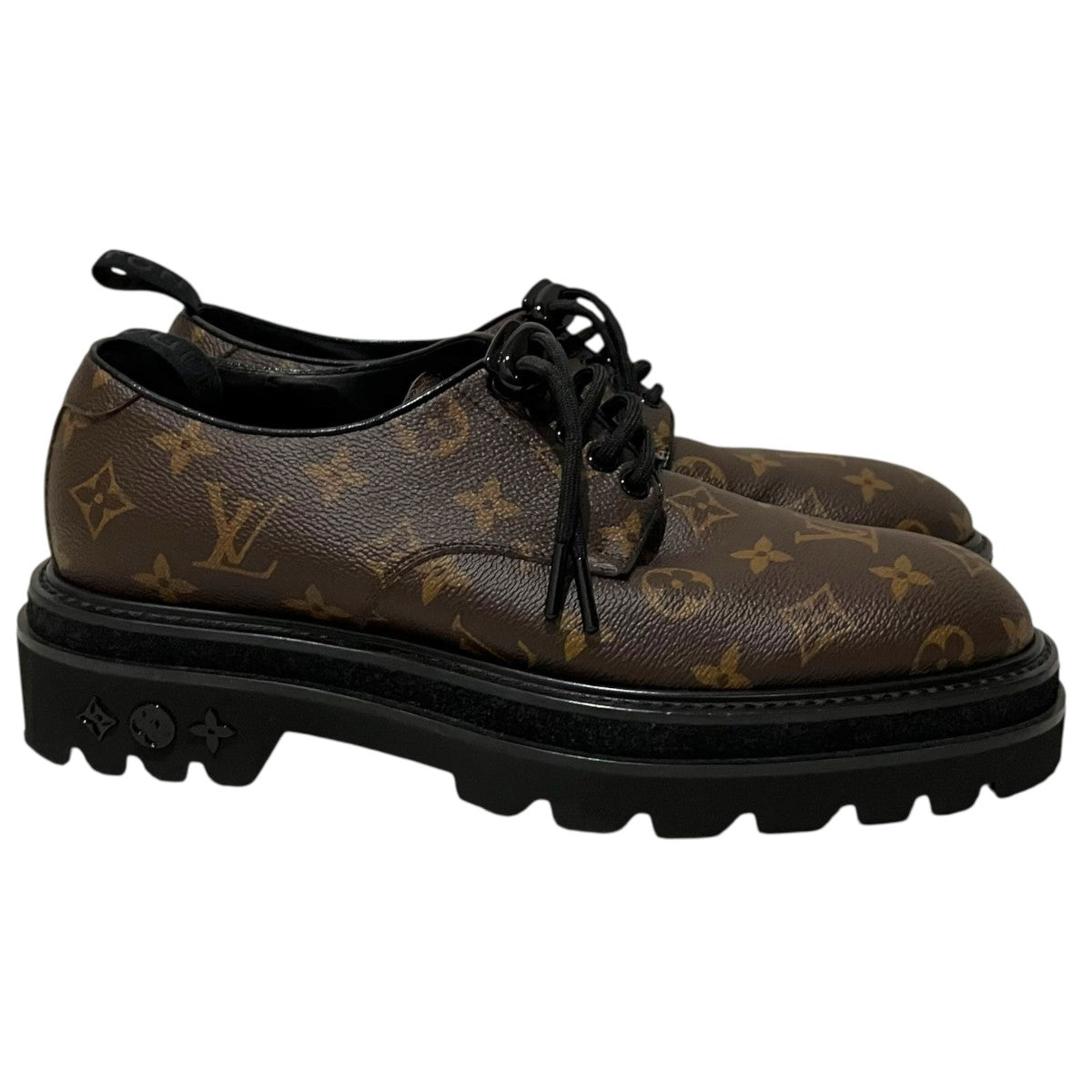 LOUIS VUITTON 【LVブラックアイスライン】モノグラムレザーシューズ1A8JE2 古着・中古-4枚目のアイテム画像