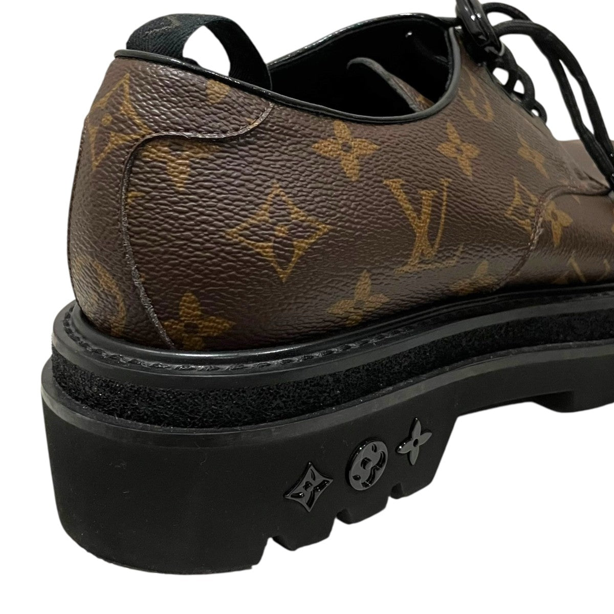 LOUIS VUITTON 【LVブラックアイスライン】モノグラムレザーシューズ1A8JE2 古着・中古-6枚目のアイテム画像