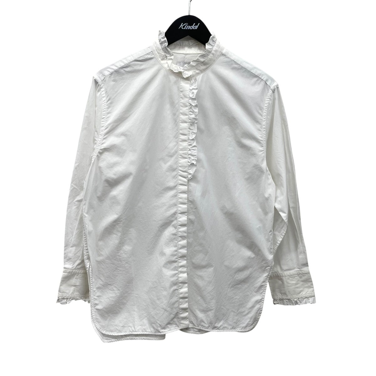 UNITED ARROWS フリルスタンドカラーカラーシャツ 古着・中古-1枚目のアイテム画像