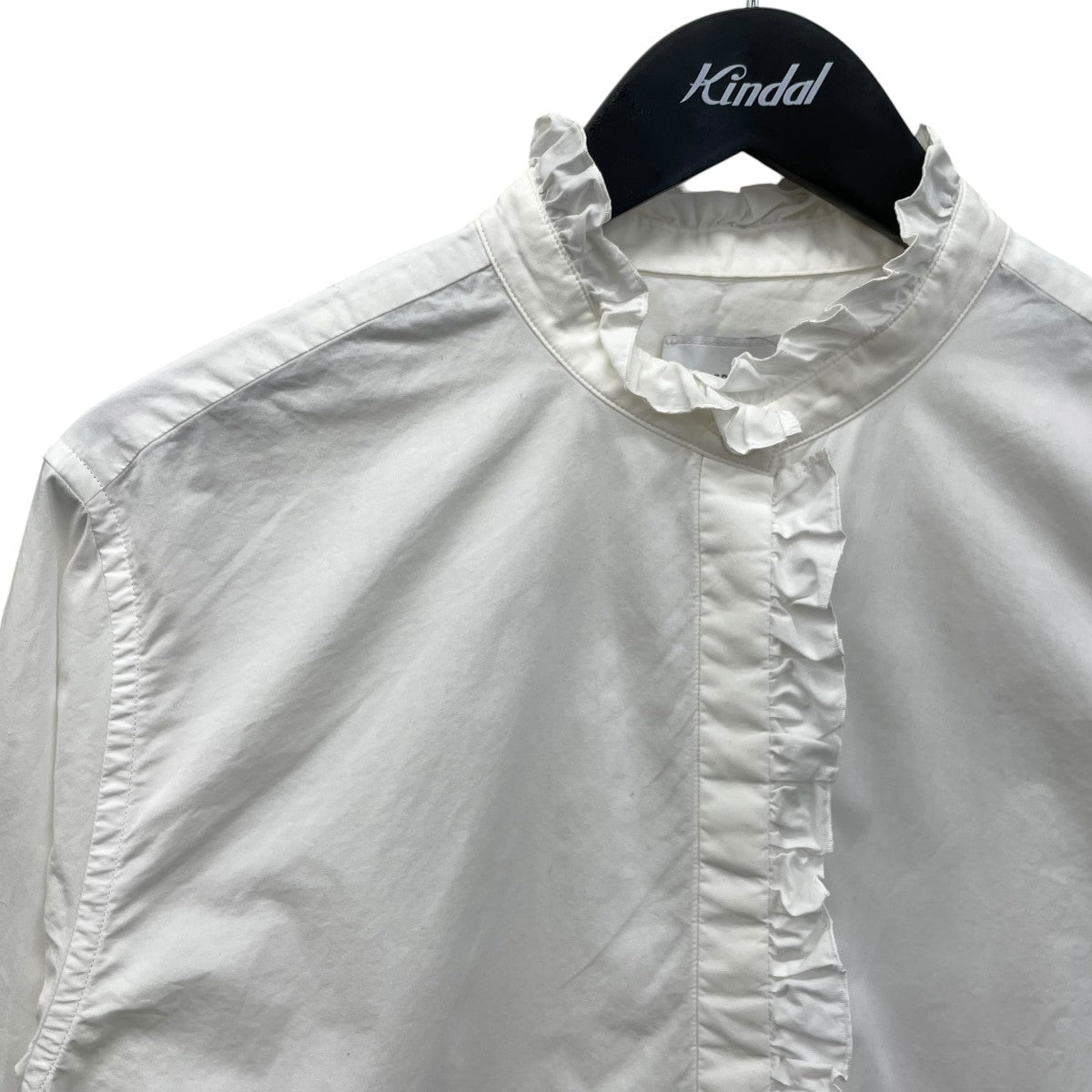 UNITED ARROWS フリルスタンドカラーカラーシャツ 古着・中古-3枚目のアイテム画像