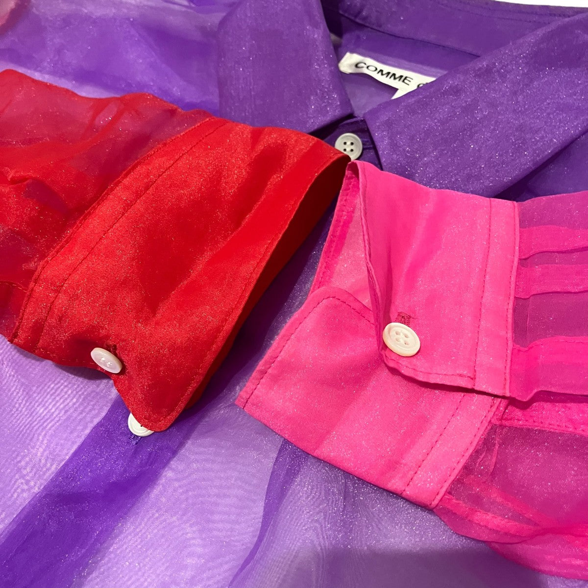 COMME des GARCONS シアーシャツGO-B010 古着・中古-6枚目のアイテム画像