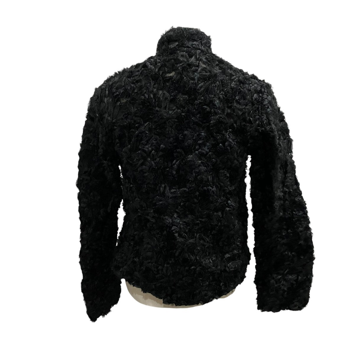 COMME des GARCONS Curly Ruffle Mesh JacketチャイナジャケットRP-J031 古着・中古-2枚目のアイテム画像