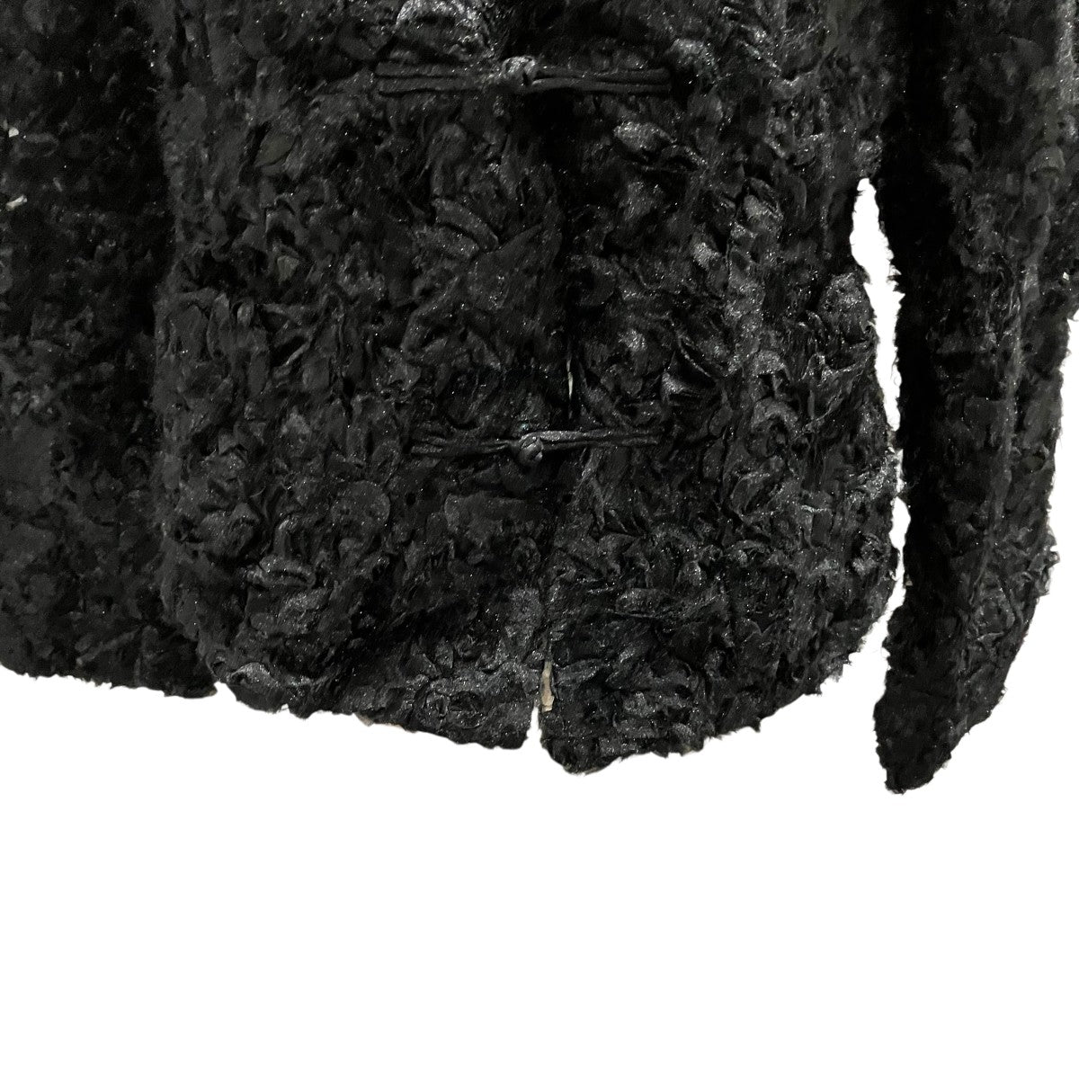 COMME des GARCONS Curly Ruffle Mesh JacketチャイナジャケットRP-J031 古着・中古-4枚目のアイテム画像