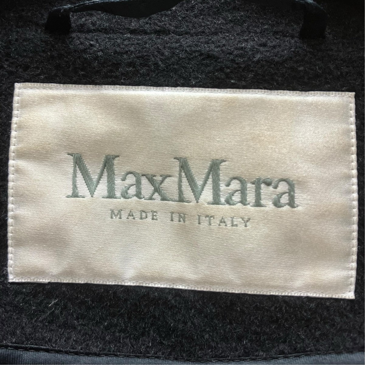 MaxMara キャメルベルテッドコート 古着・中古-4枚目のアイテム画像