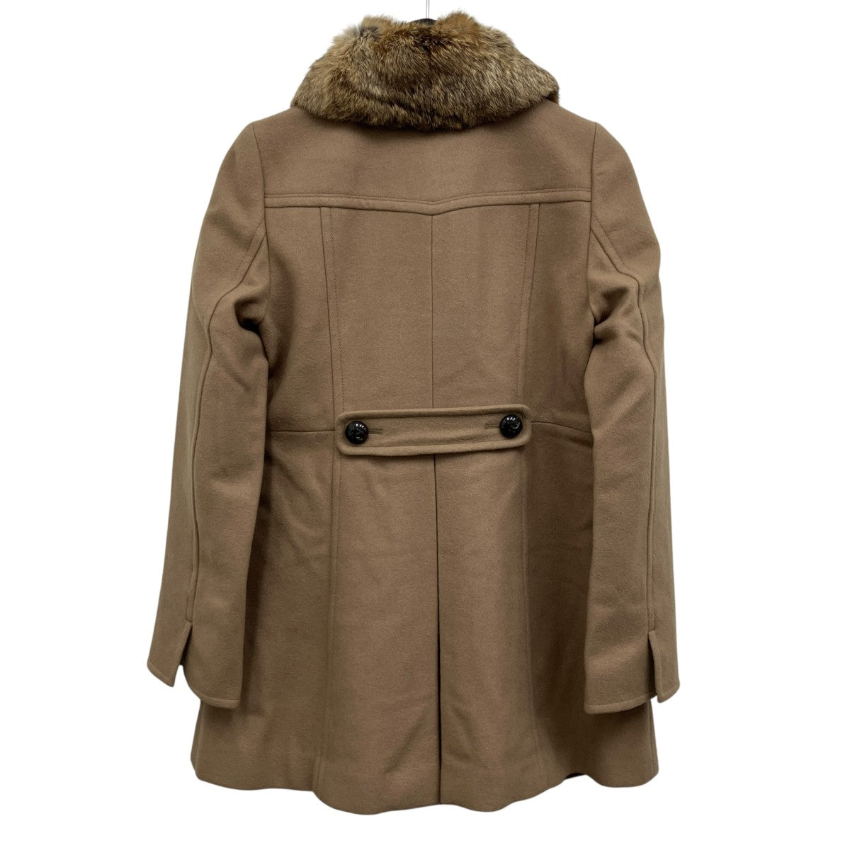 BURBERRY BLUE LABEL 襟ラビットファーコート 古着・中古-2枚目のアイテム画像