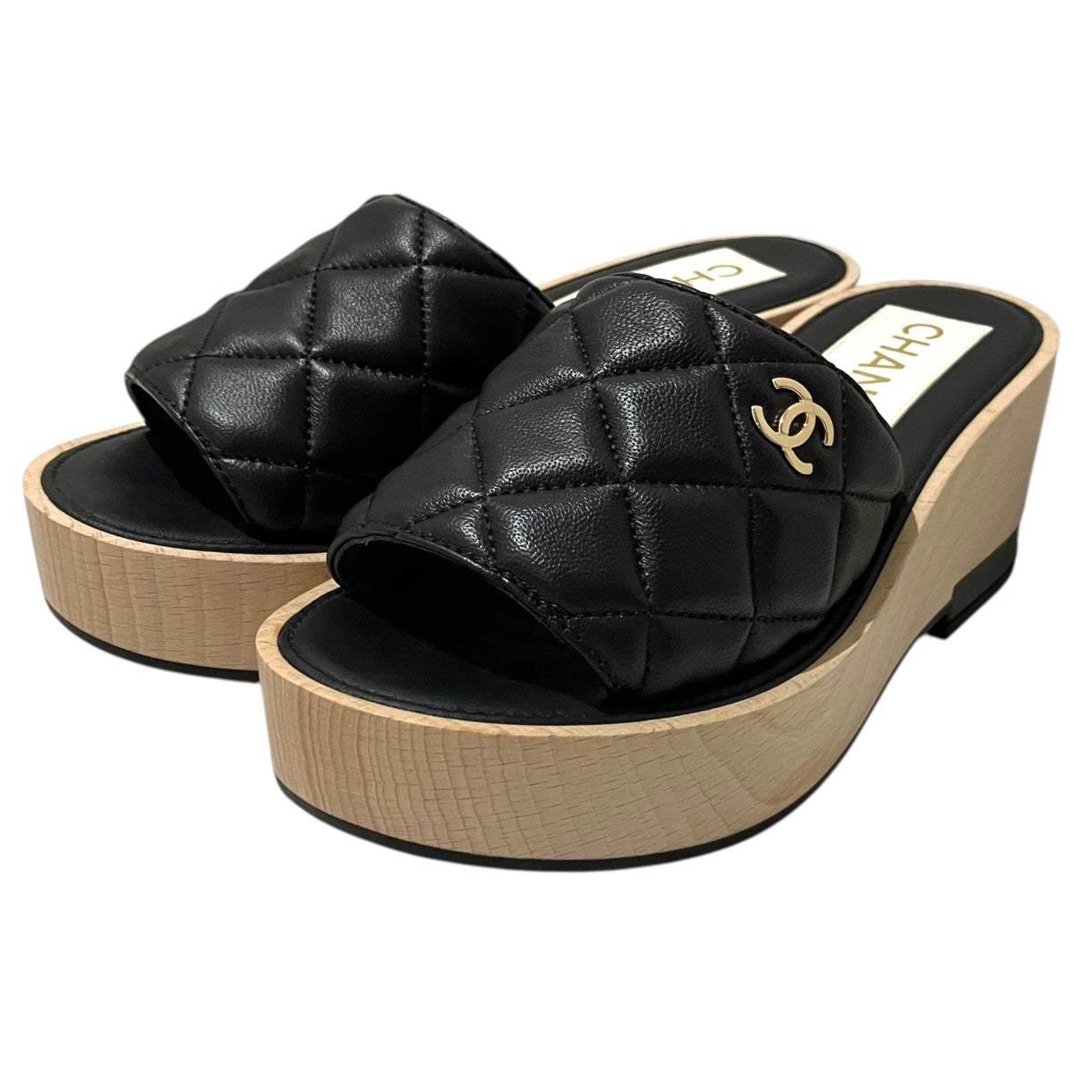 CHANEL 22C厚底ミュールG38555 古着・中古-1枚目のアイテム画像