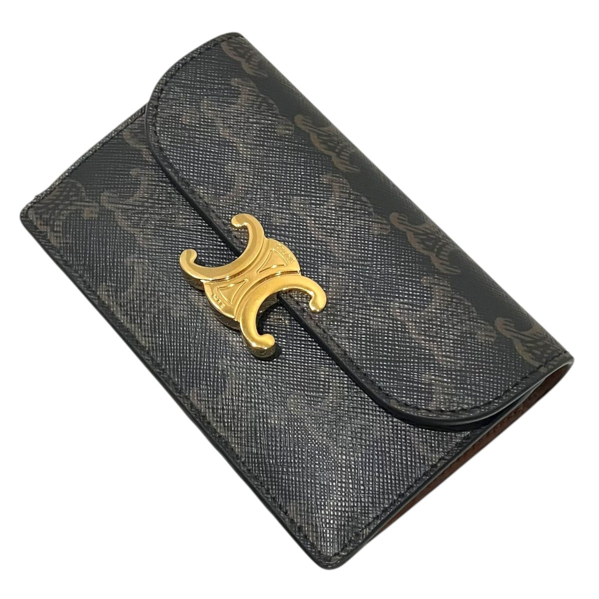CELINE 【トリオンフフラップツキロングカードホルダー】カードケース10P072CQH.04LU 古着・中古-1枚目のアイテム画像