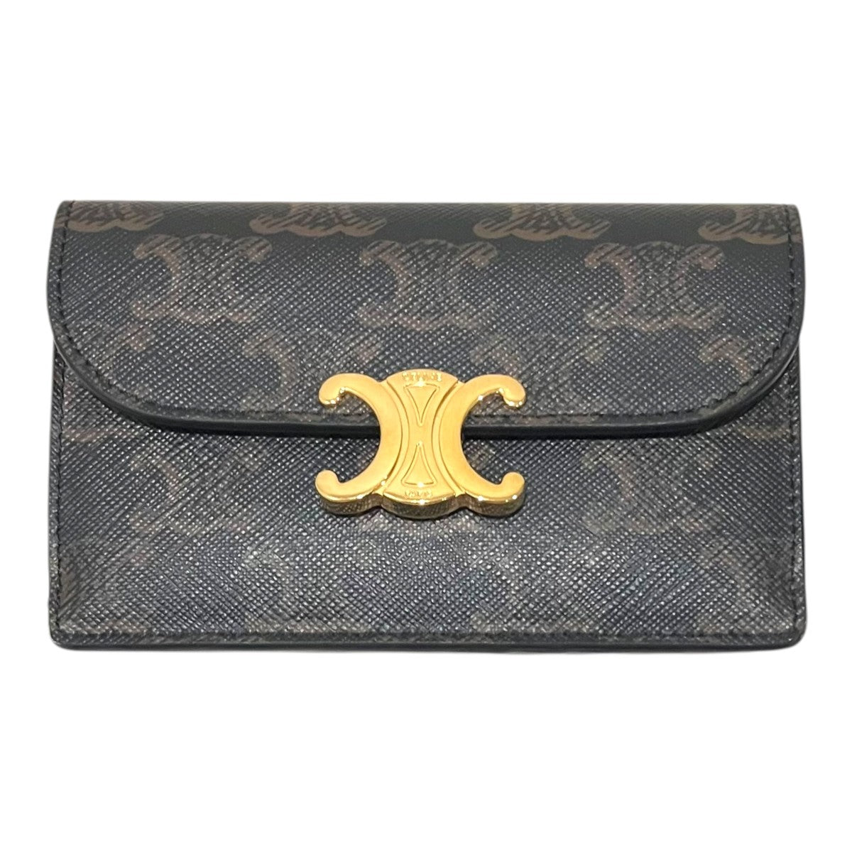 CELINE 【トリオンフフラップツキロングカードホルダー】カードケース10P072CQH.04LU 古着・中古-2枚目のアイテム画像