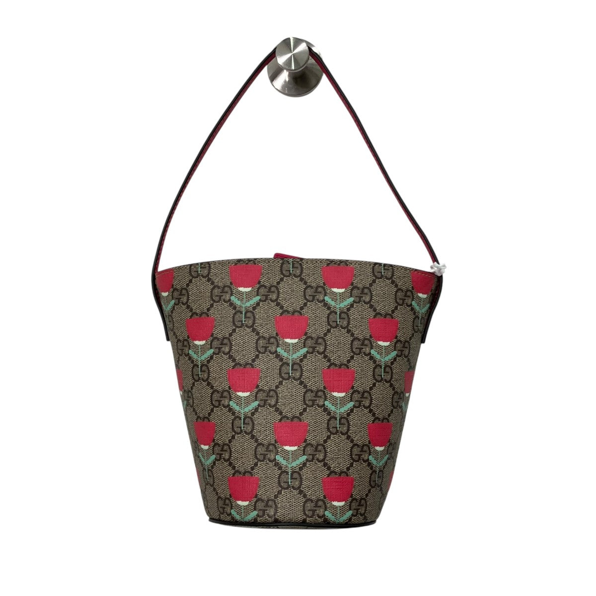GUCCI GGスプリーム花柄バケットハンドバッグ752356 古着・中古-1枚目のアイテム画像