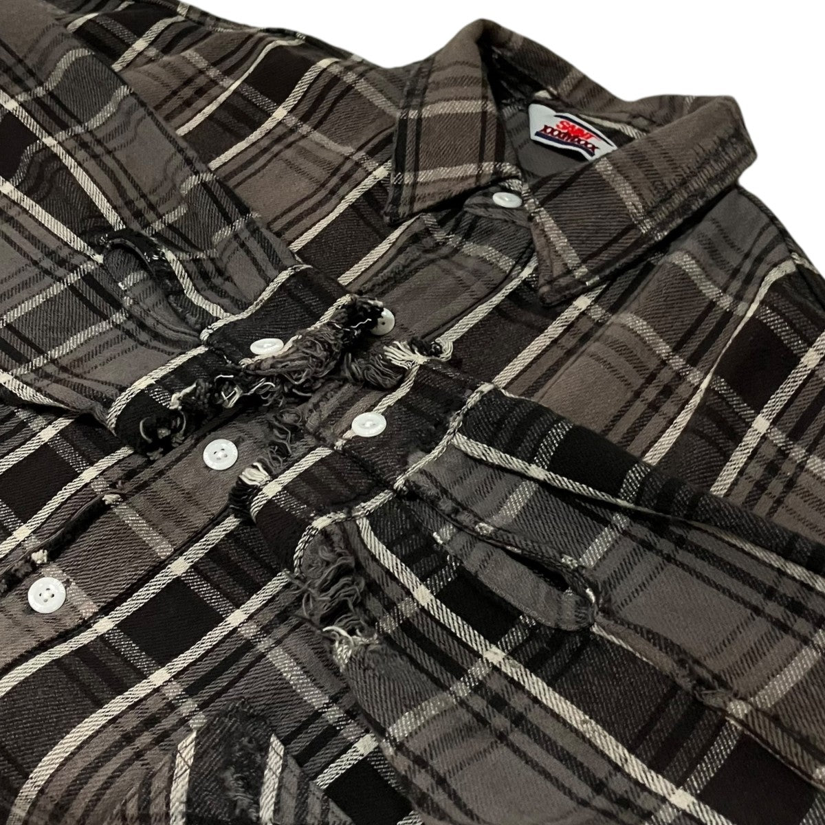 SAINT MICHAEL 【FRANNEL SHIRT】チェックシャツSM-YS1-0000-023 古着・中古-5枚目のアイテム画像