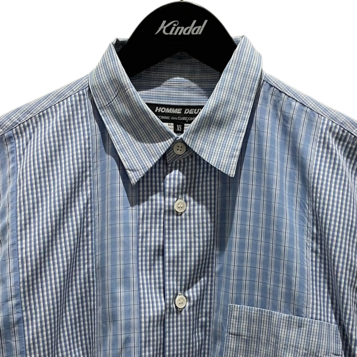 COMME des GARCONS HOMME DEUX 切替チェックシャツDP-B044 古着・中古-3枚目のアイテム画像