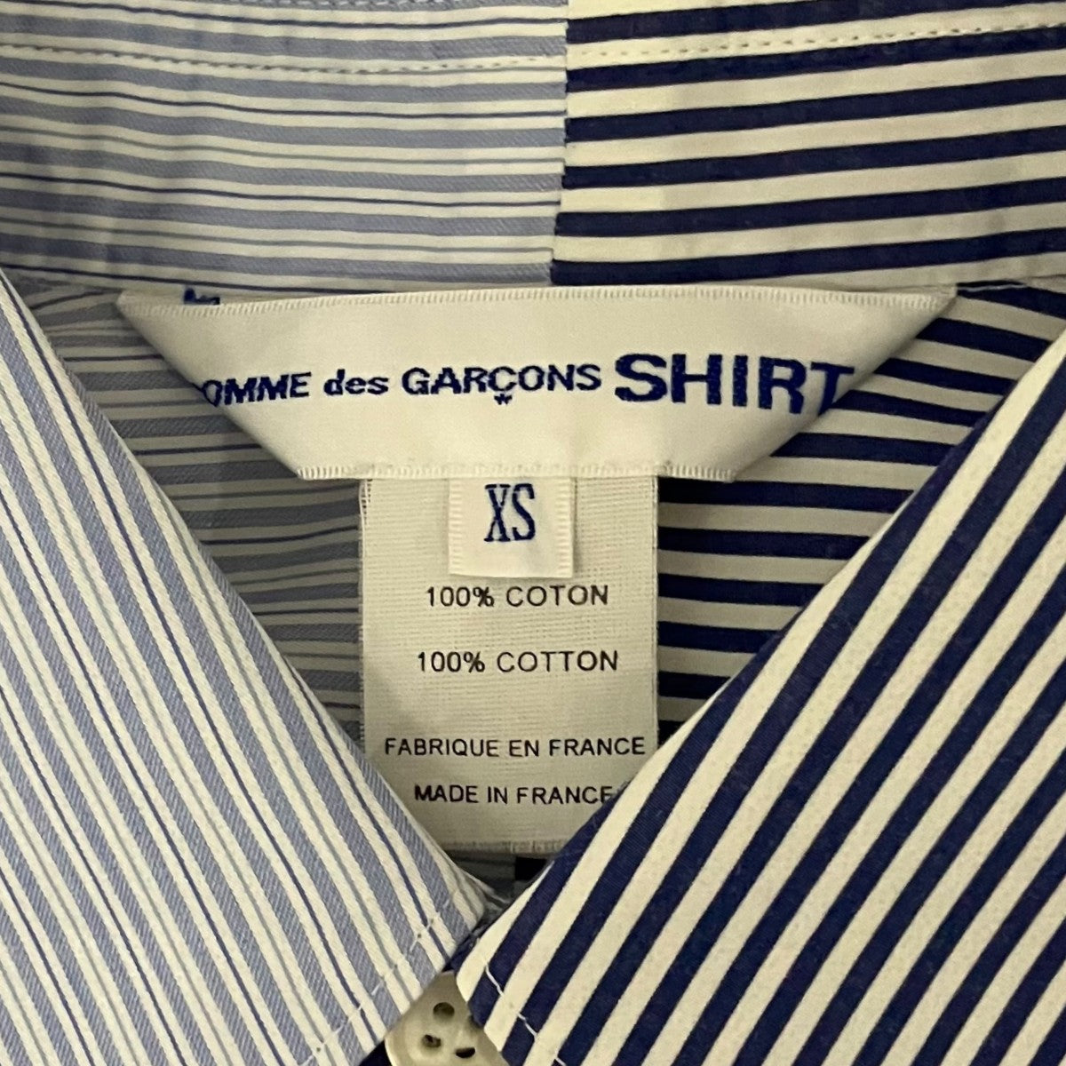 COMME des GARCONS SHIRT 切替チェックシャツW23071 古着・中古-6枚目のアイテム画像