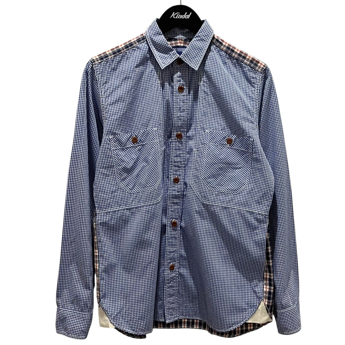 CDG JUNYA WATANABE MAN 切替ギンガムチェックシャツWI-B029 古着・中古-1枚目のアイテム画像