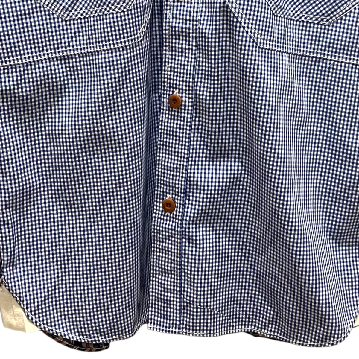 CDG JUNYA WATANABE MAN 切替ギンガムチェックシャツWI-B029 古着・中古-4枚目のアイテム画像