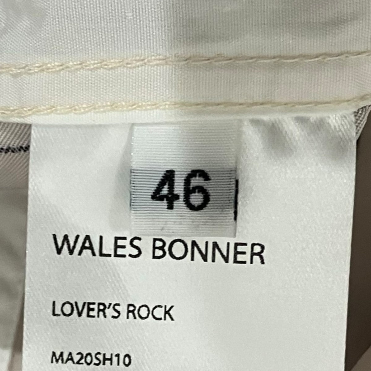 WALES BONNER 【LOVER’S ROCK SHIRT】長袖シャツMA20SH10 古着・中古-7枚目のアイテム画像