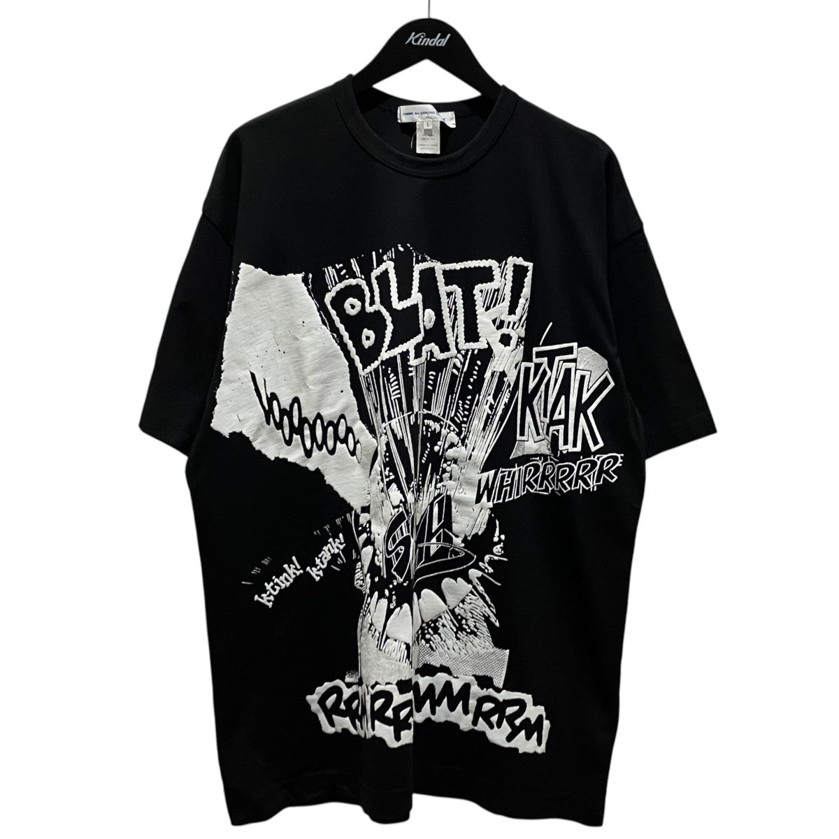 COMME des GARCONS SHIRT×Christian Marclay 22SS半袖TシャツFI-T005 古着・中古-1枚目のアイテム画像