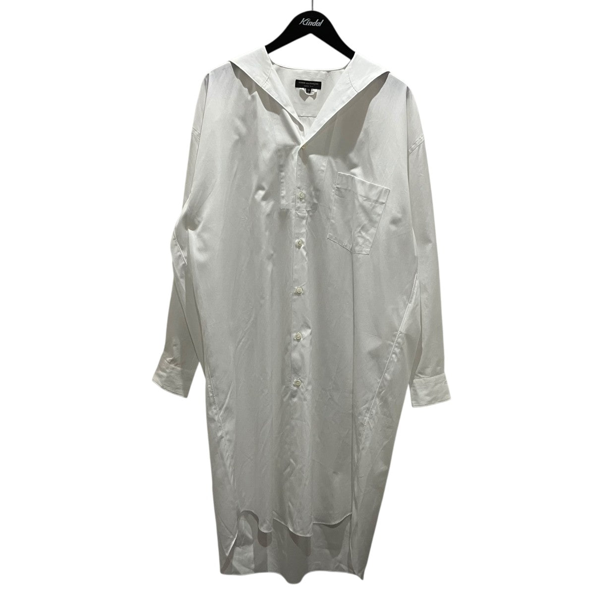 COMME des GARCONS HOMME PLUS 22SSセーラーカラーロングシャツPI-B028 古着・中古-1枚目のアイテム画像