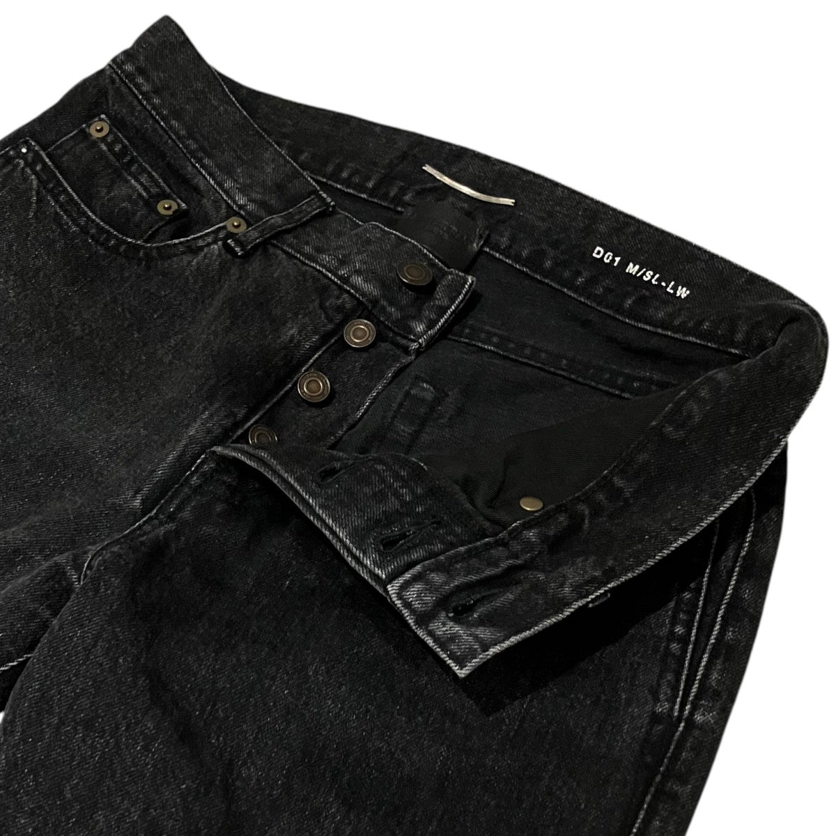 Saint Laurent Paris ポケット刺繍デニムパンツ526883 古着・中古-5枚目のアイテム画像