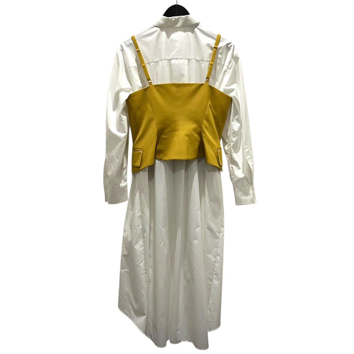 sacai ビスチェ付きシャツワンピース21-05658 古着・中古-2枚目のアイテム画像