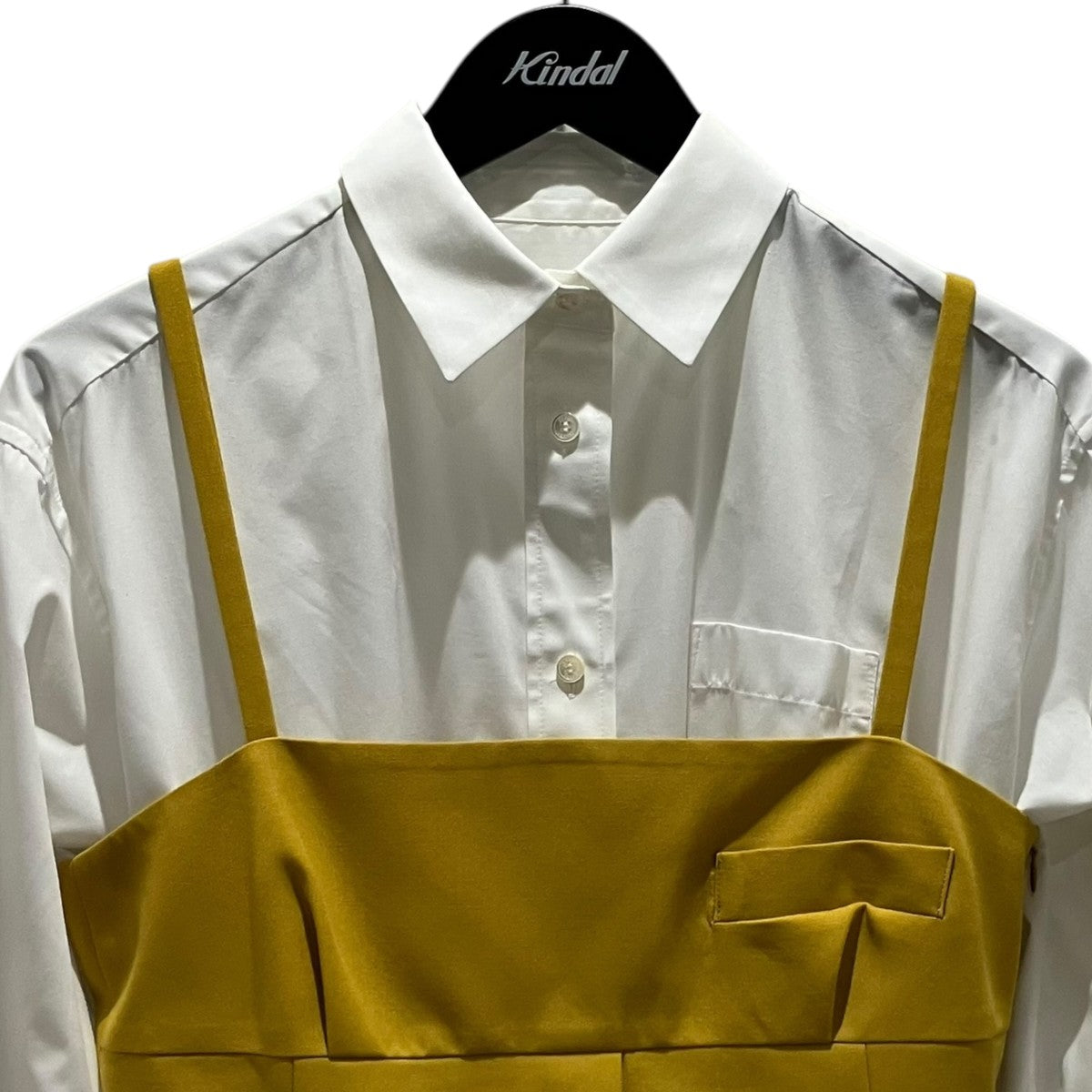 sacai ビスチェ付きシャツワンピース21-05658 古着・中古-3枚目のアイテム画像